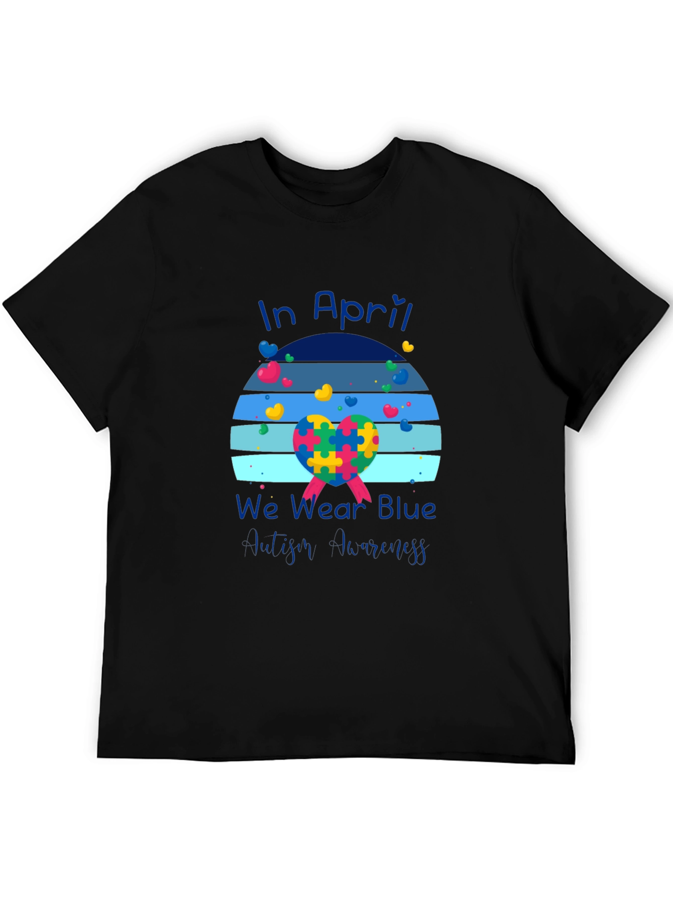 Autism Awareness T-Shirt - In April We Wear Blue