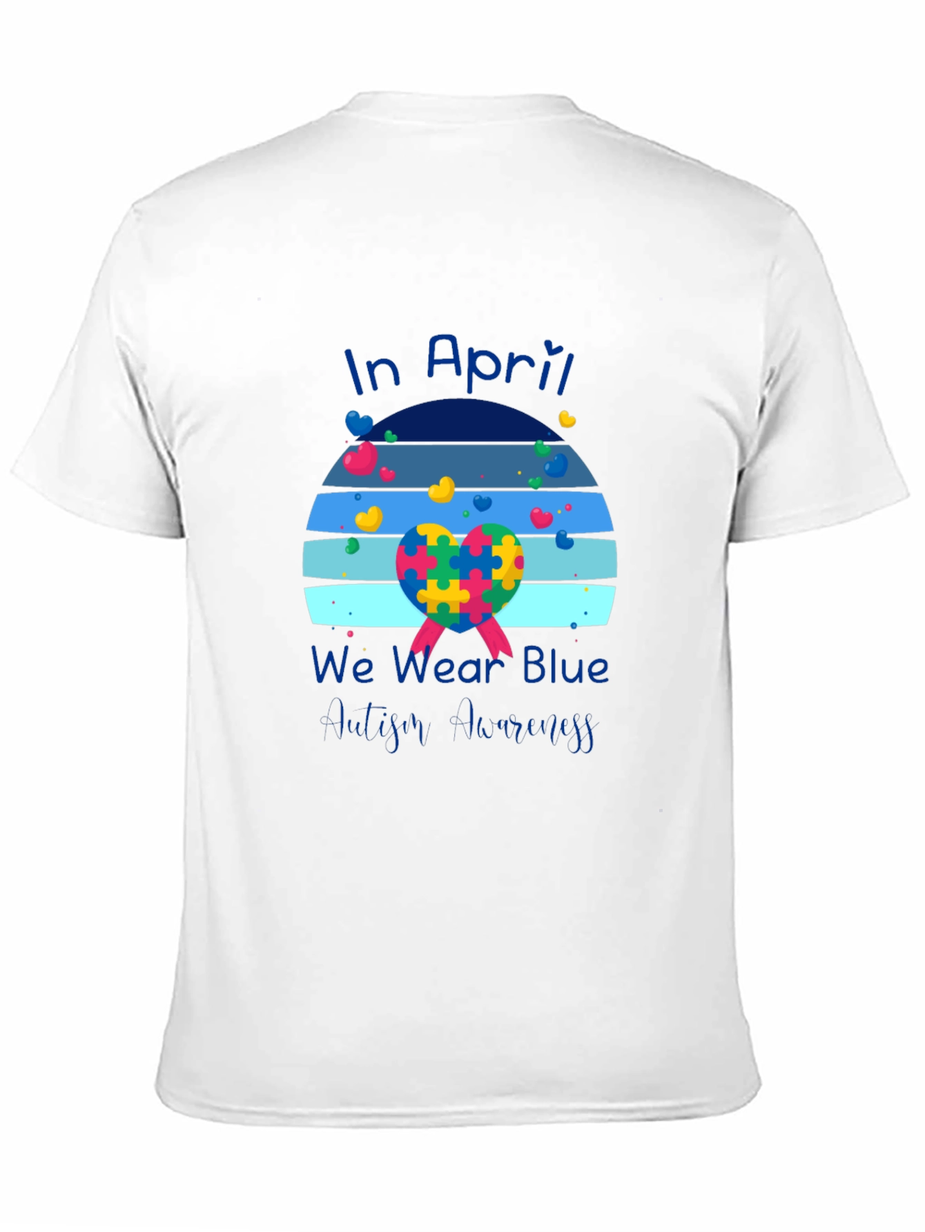 Autism Awareness T-Shirt - In April We Wear Blue