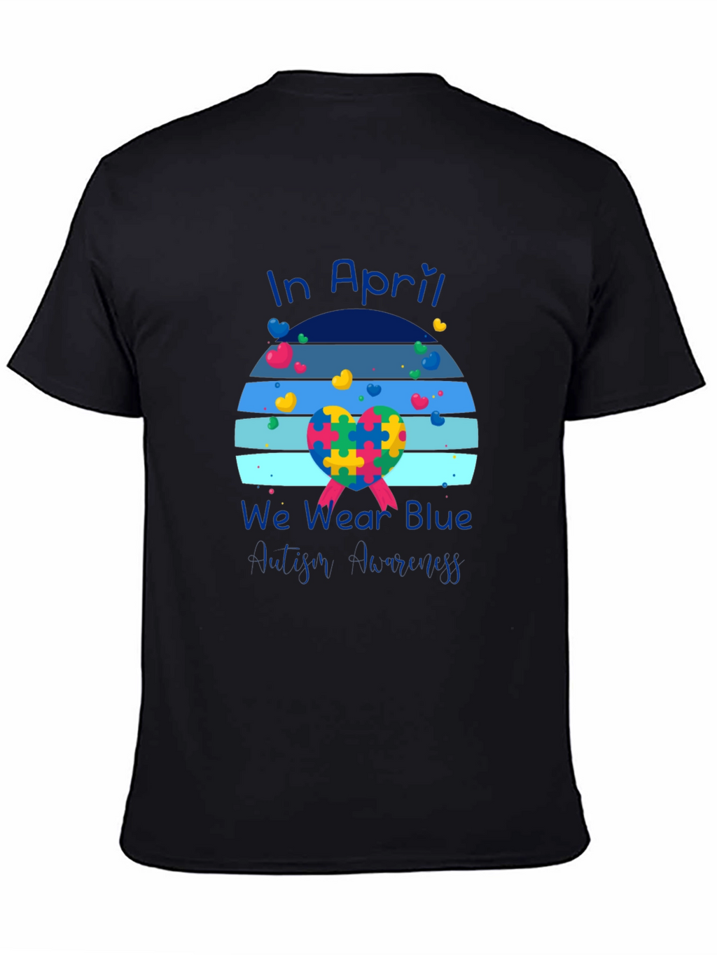 Autism Awareness T-Shirt - In April We Wear Blue