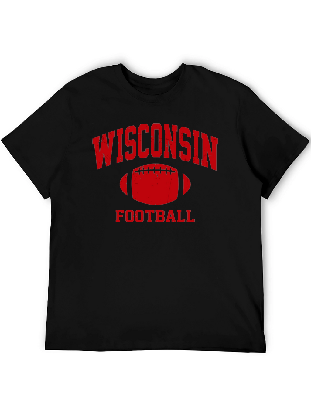 Wisconsin Football Black T-Shirt