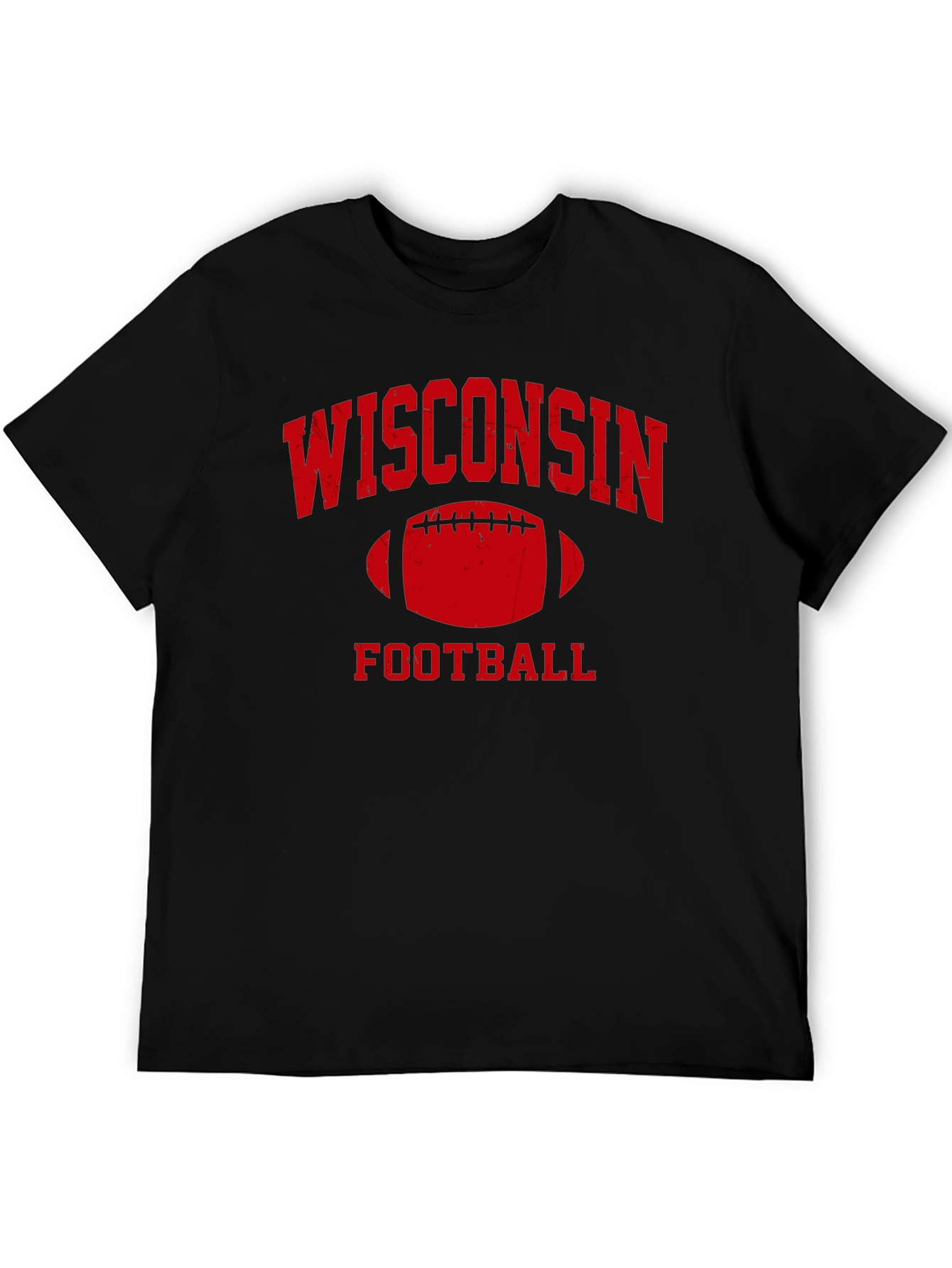 Wisconsin Football Black T-Shirt