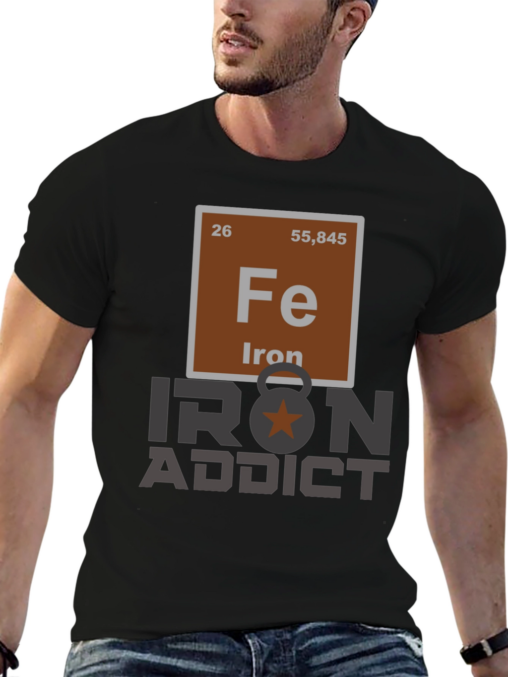 Iron Addict T-Shirt - Periodic Table Design
