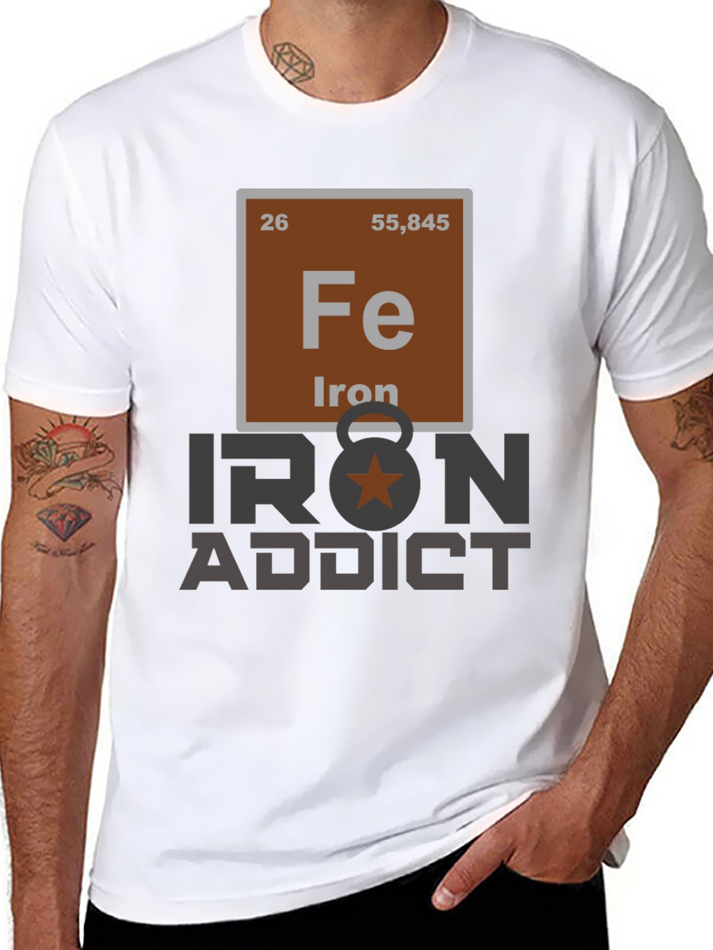 Iron Addict T-Shirt - Periodic Table Design