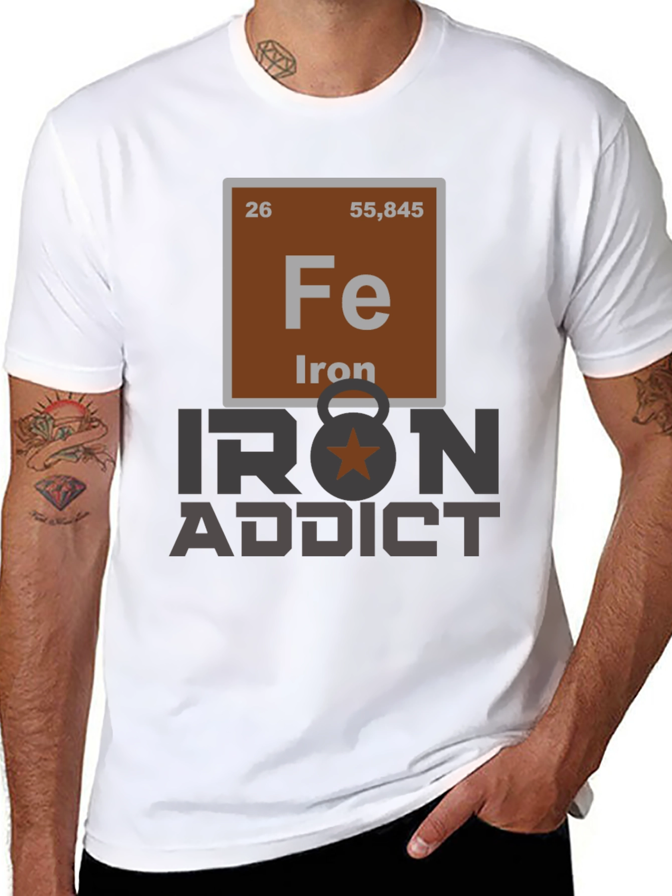 Iron Addict T-Shirt - Periodic Table Design
