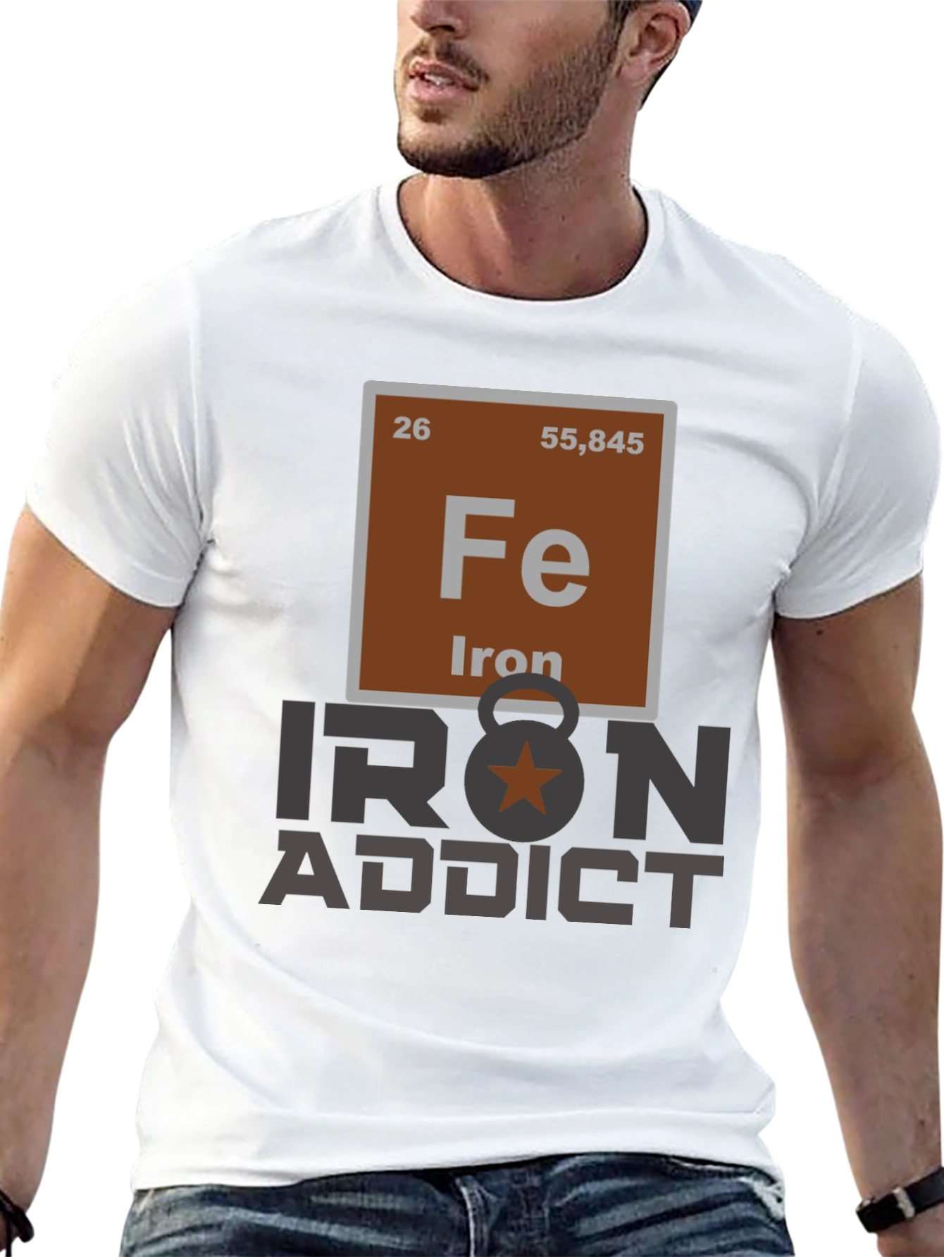 Iron Addict T-Shirt - Periodic Table Design