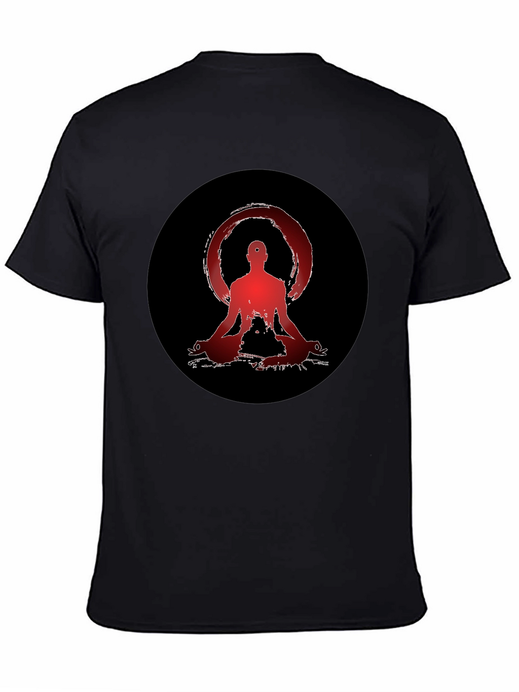 Zen Meditation Graphic Tee - Unisex Black T-Shirt