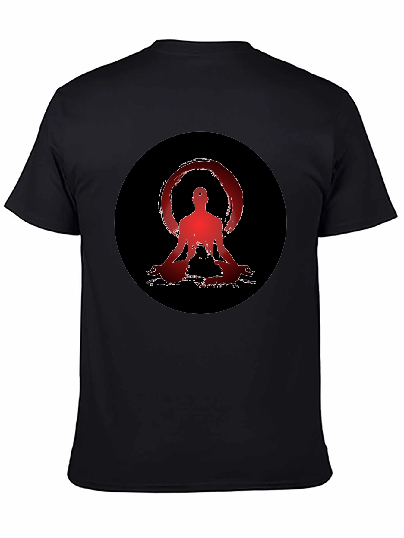 Zen Meditation Graphic Tee - Unisex Black T-Shirt