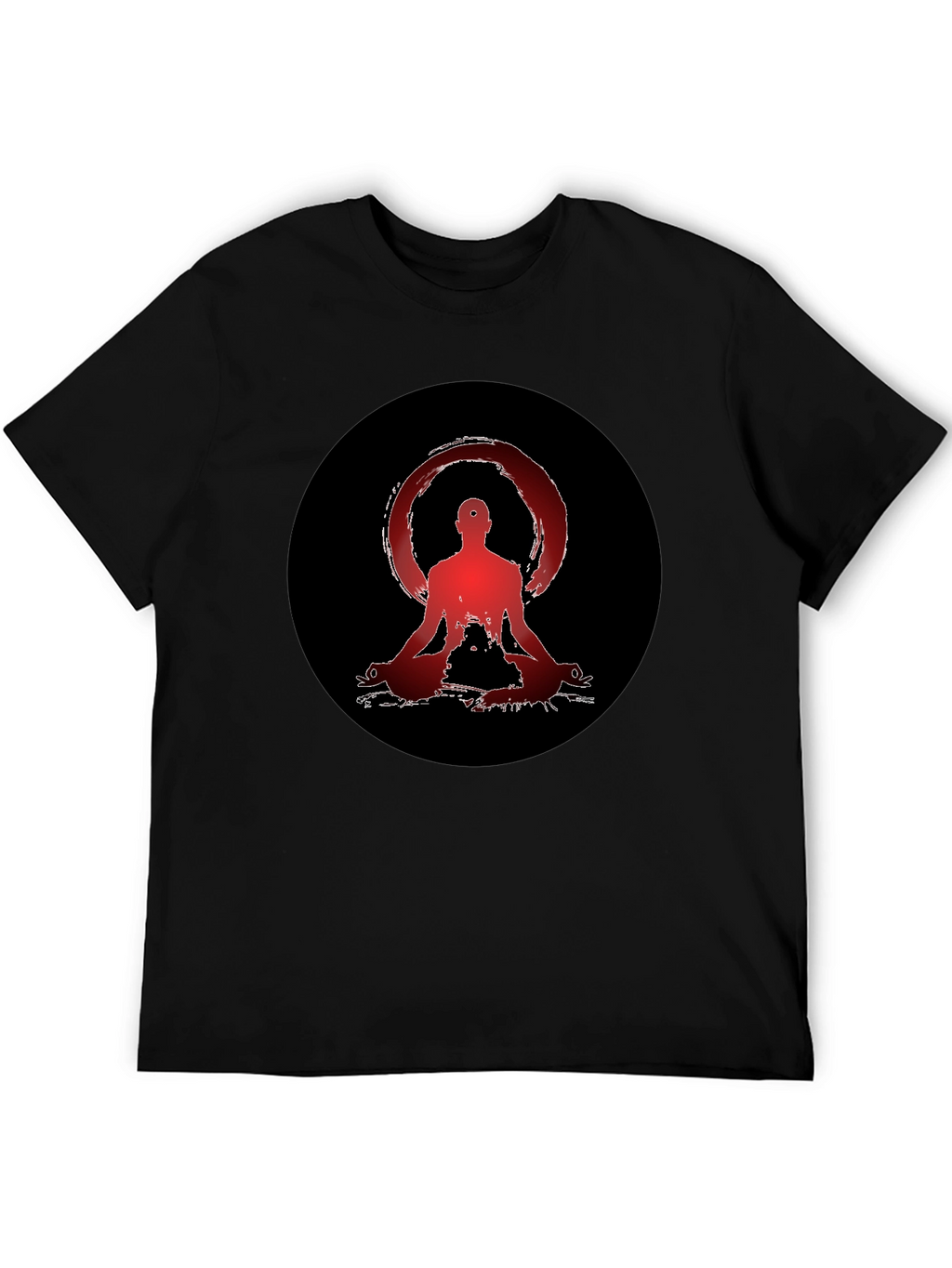 Zen Meditation Graphic Tee - Unisex Black T-Shirt