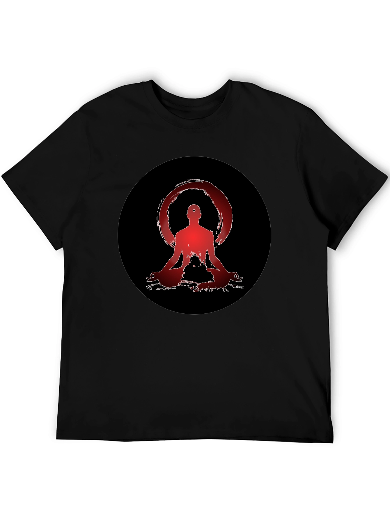 Zen Meditation Graphic Tee - Unisex Black T-Shirt