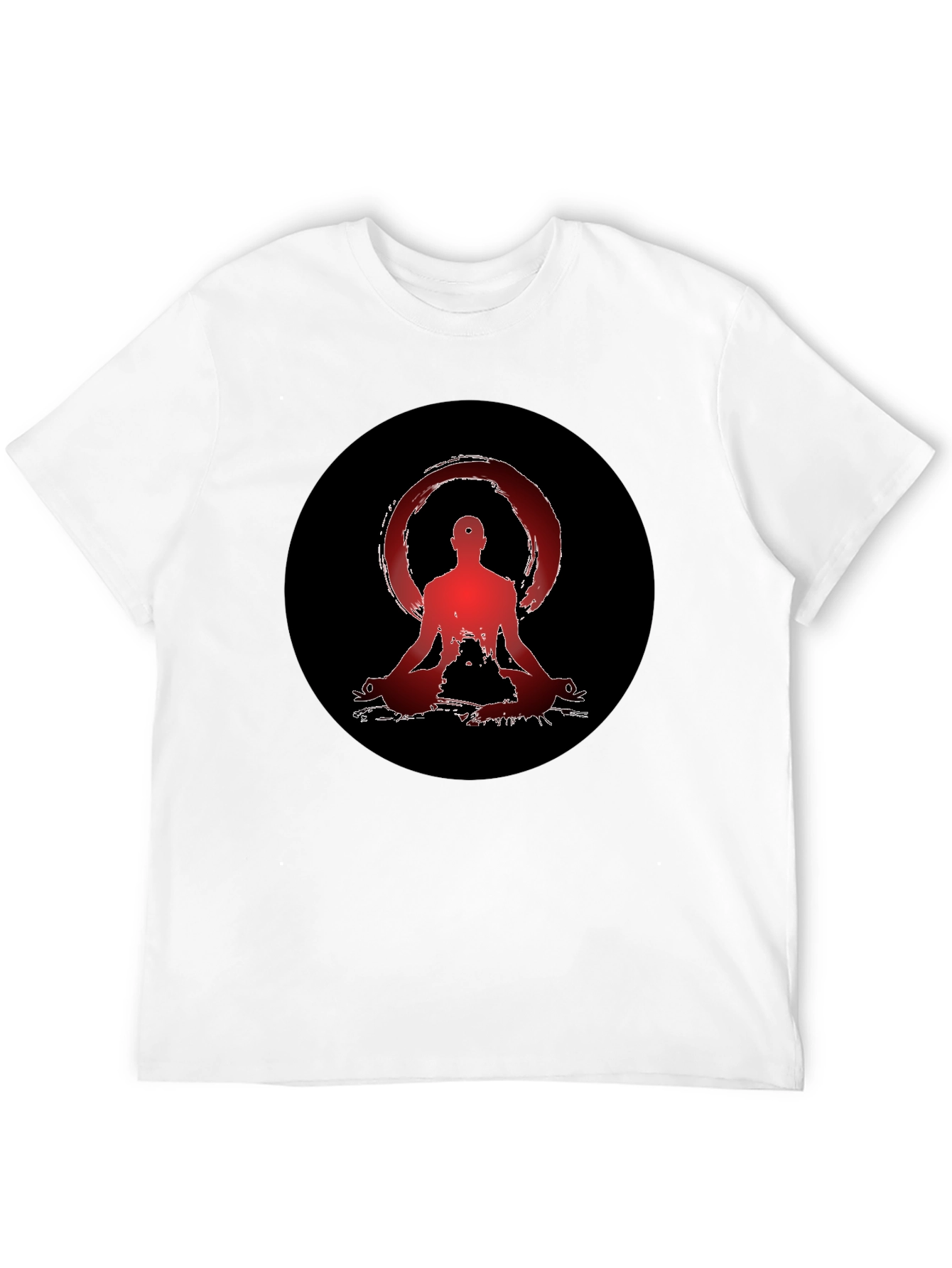 Zen Meditation Graphic Tee - Unisex Black T-Shirt