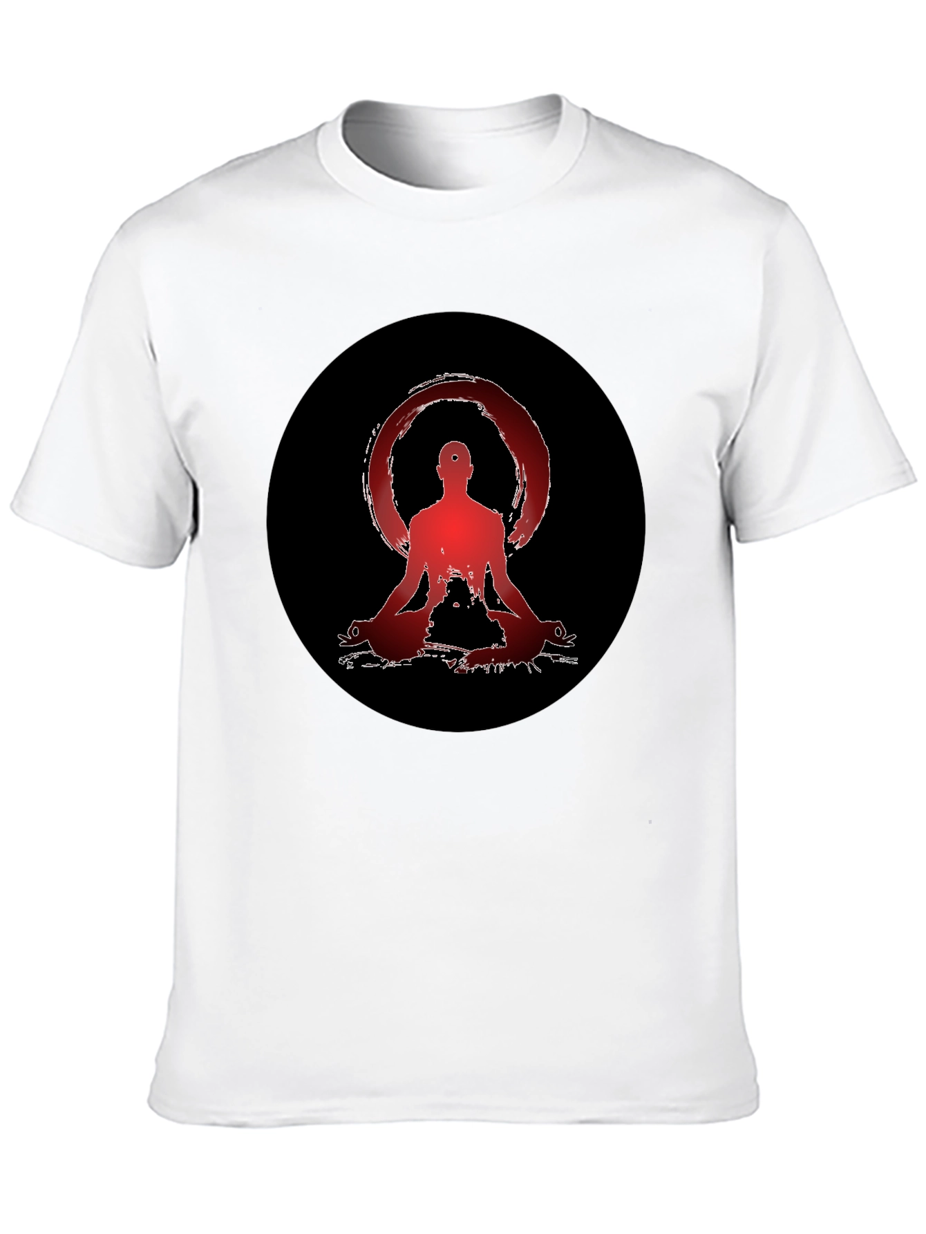 Zen Meditation Graphic Tee - Unisex Black T-Shirt