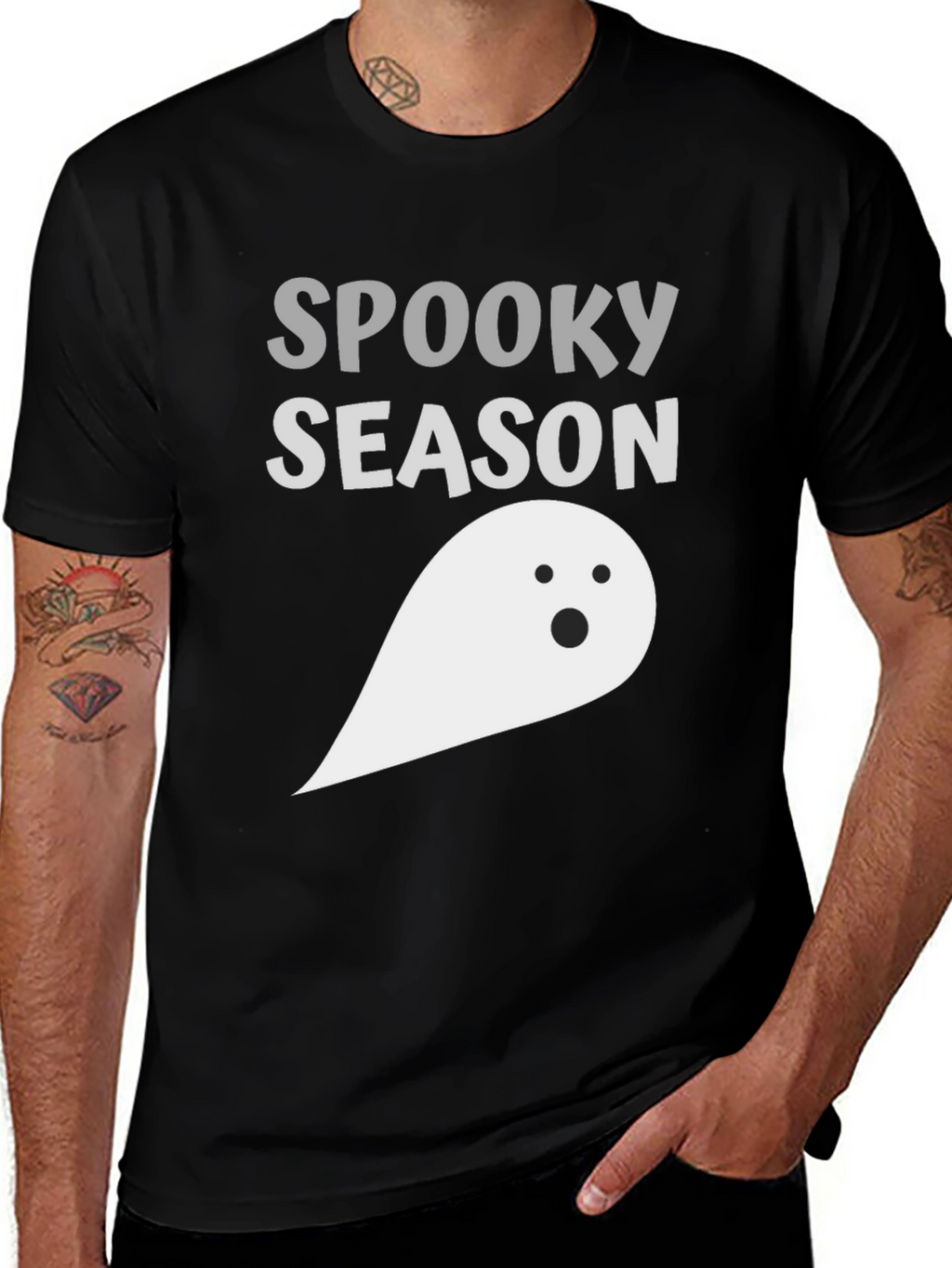 Spooky Season Ghost Graphic Tee