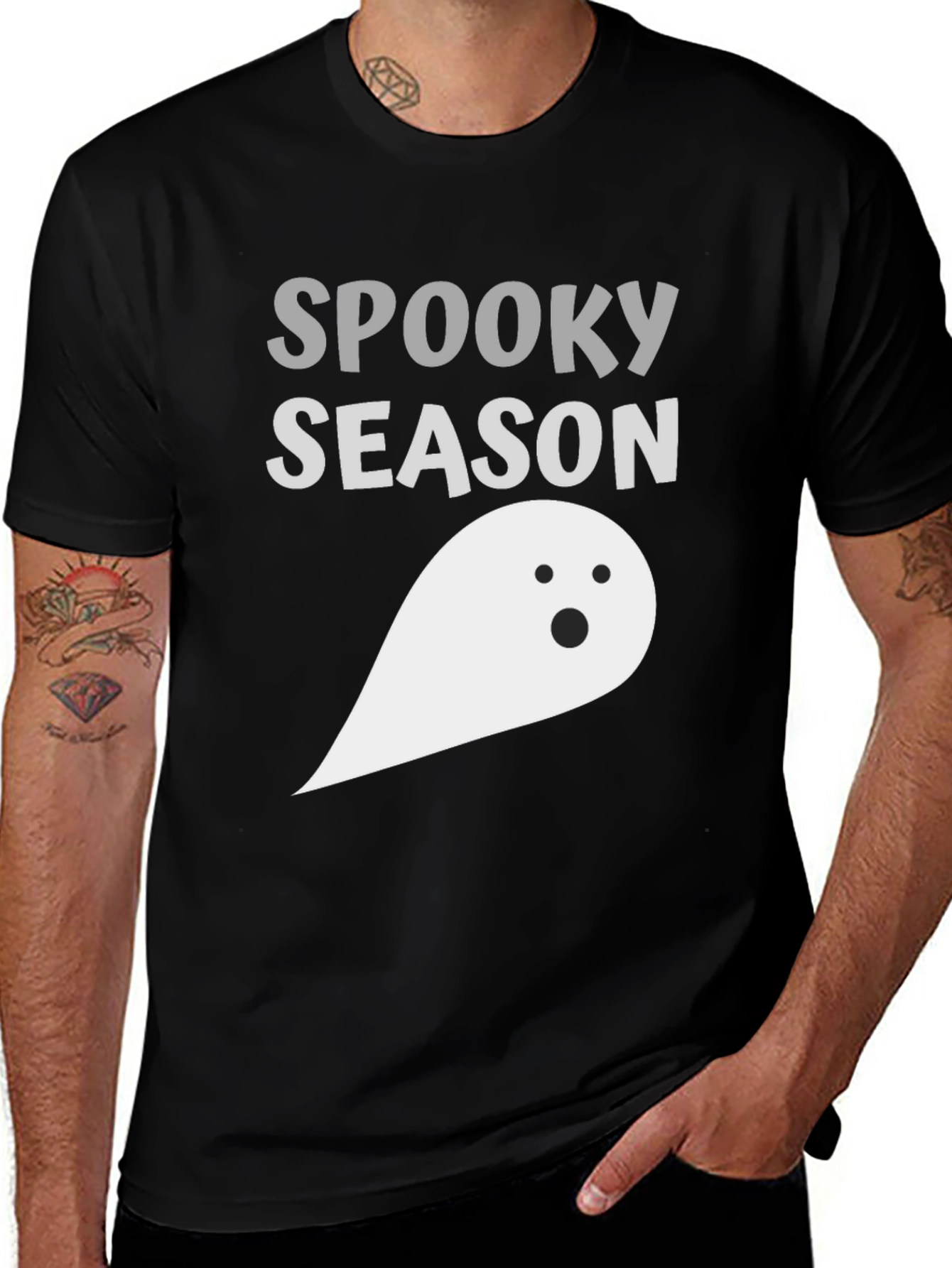 Spooky Season Ghost Graphic Tee