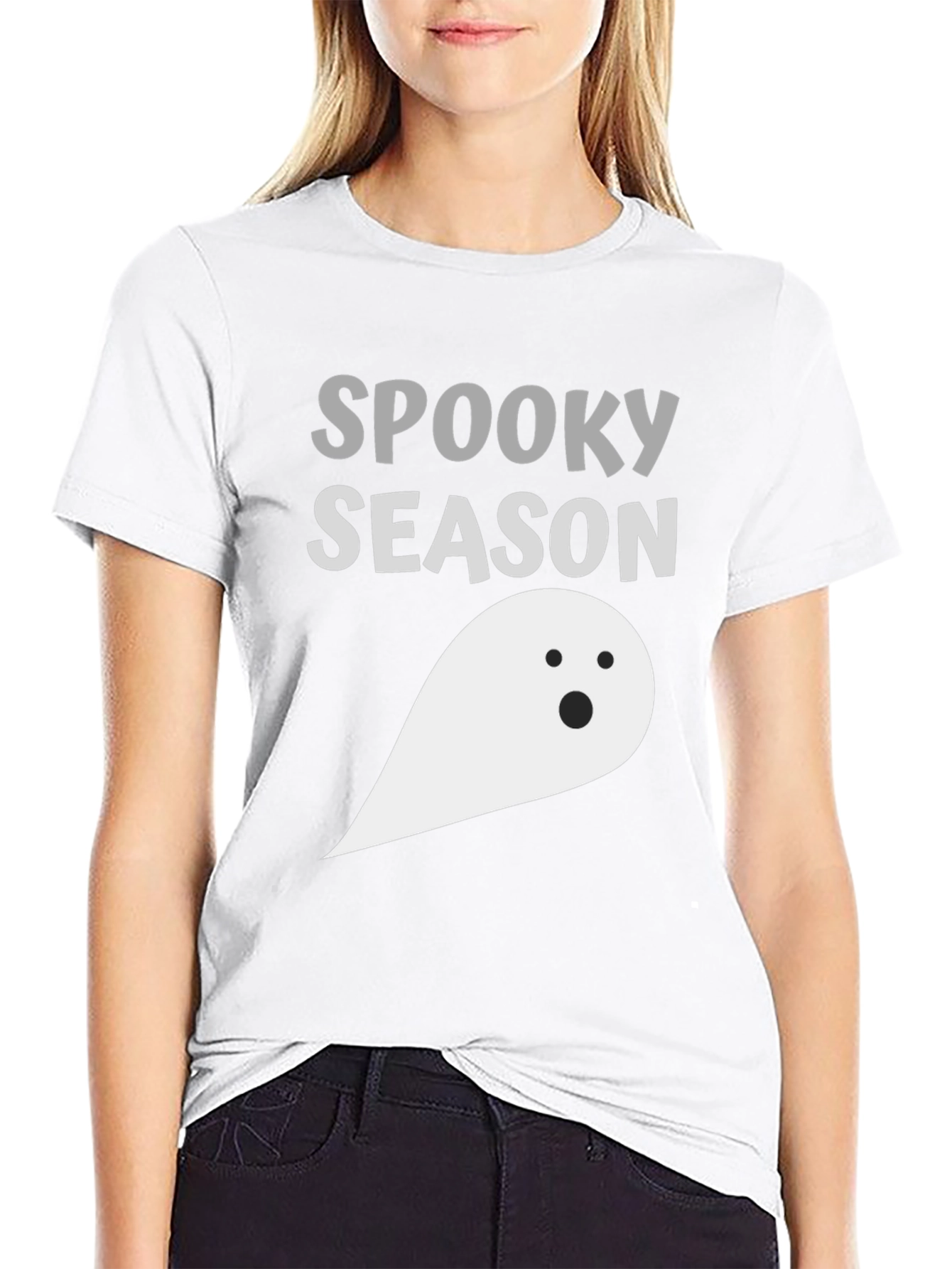 Spooky Season Ghost Graphic Tee