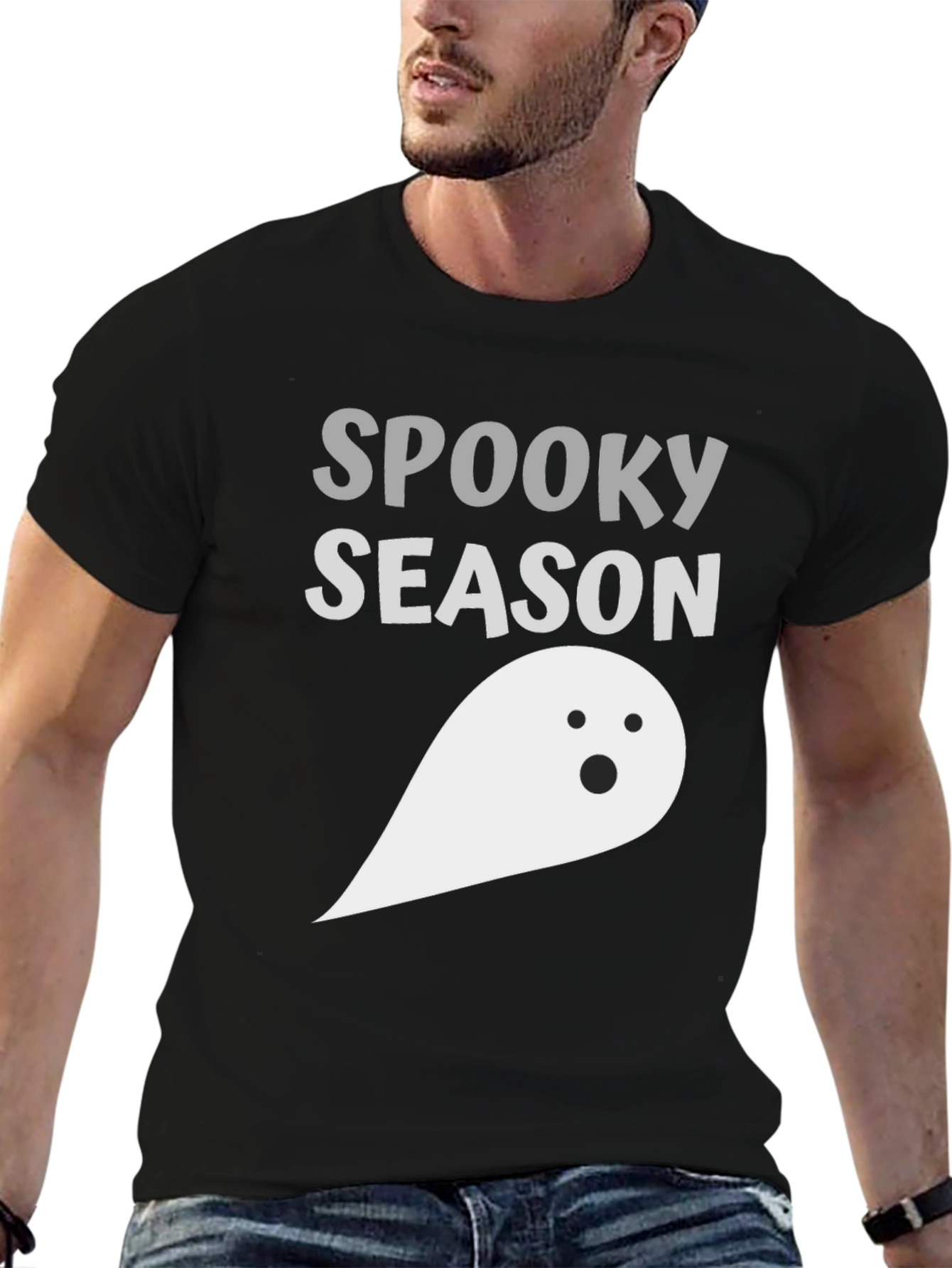 Spooky Season Ghost Graphic Tee