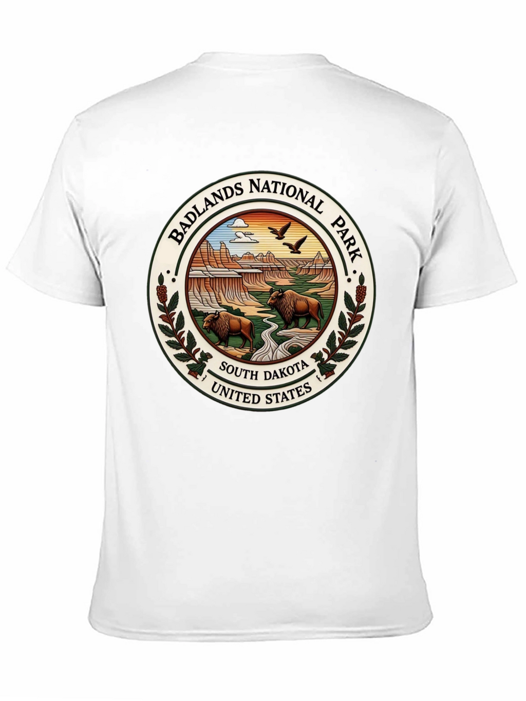 Badlands National Park Tee - South Dakota Bison Design