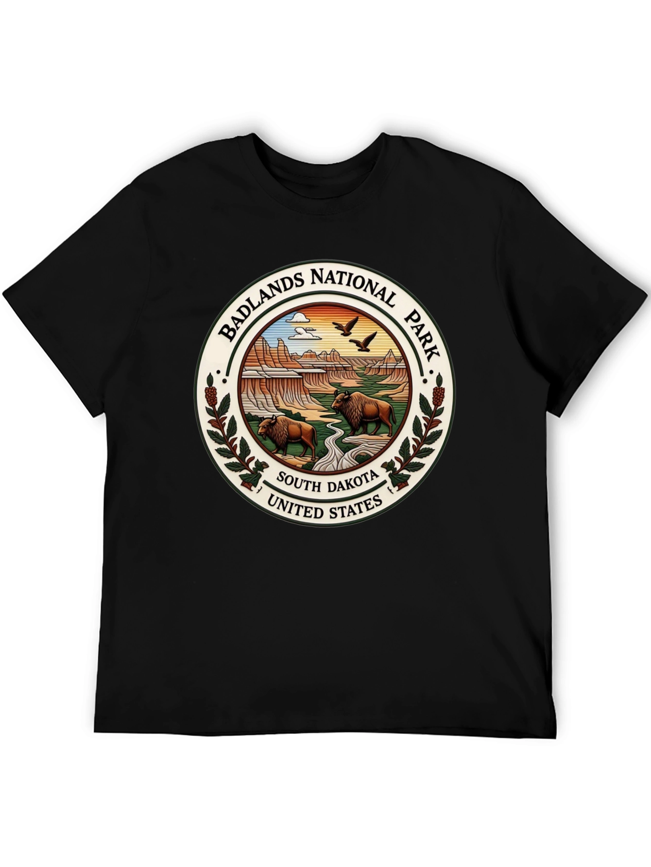Badlands National Park Tee - South Dakota Bison Design