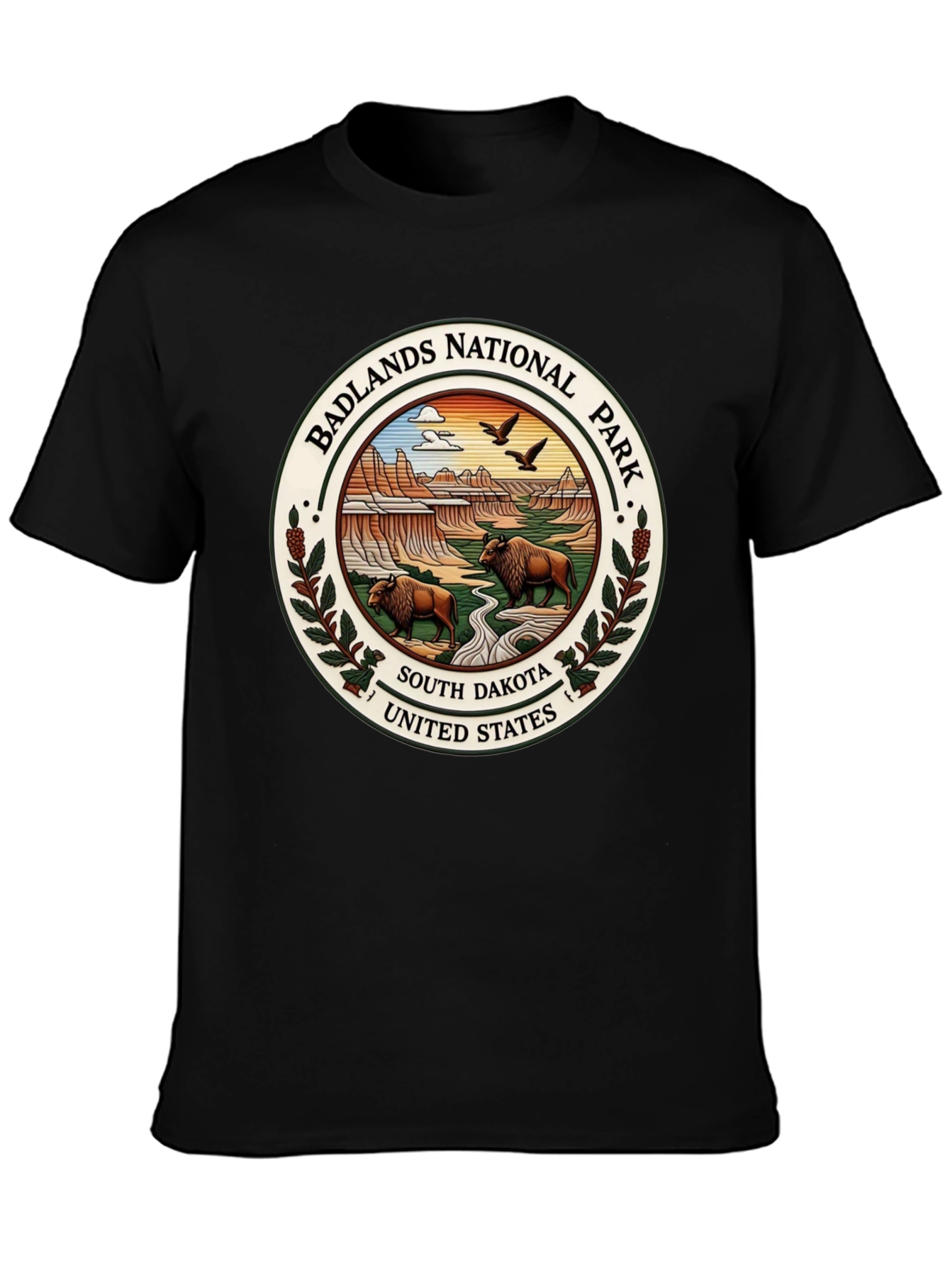 Badlands National Park Tee - South Dakota Bison Design