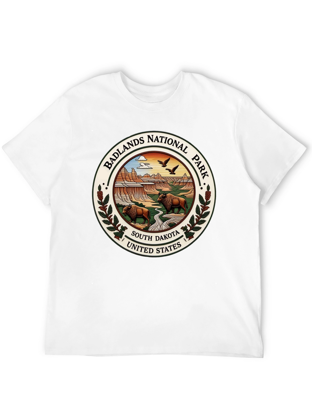 Badlands National Park Tee - South Dakota Bison Design
