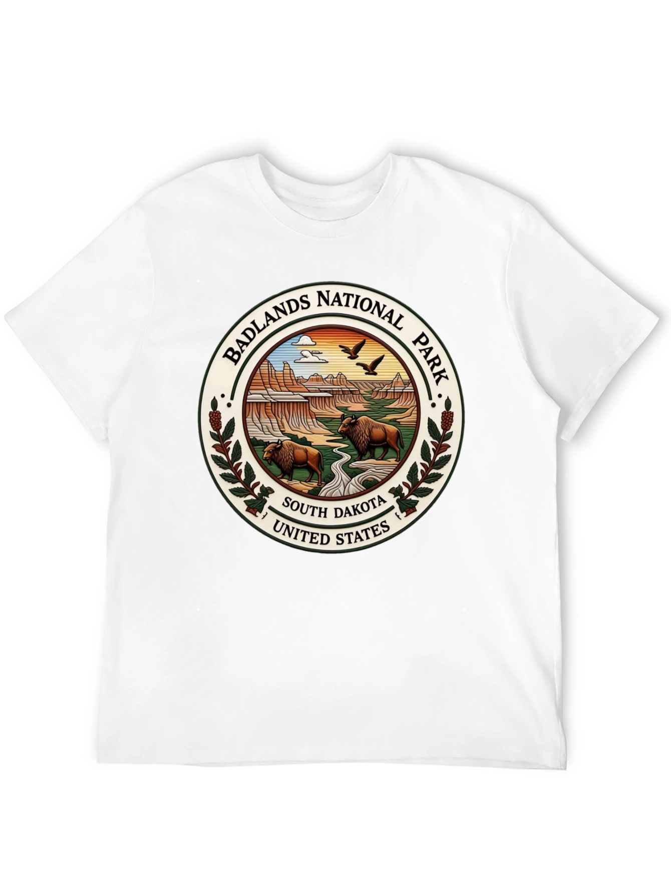 Badlands National Park Tee - South Dakota Bison Design