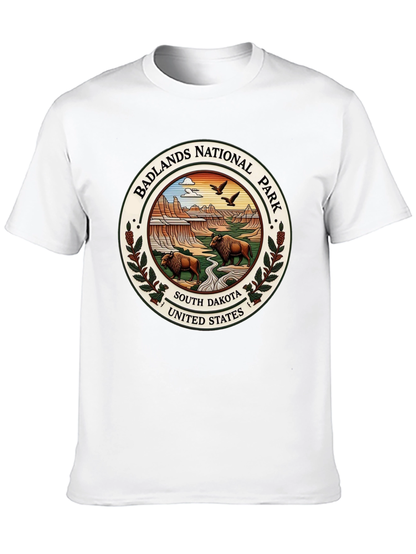 Badlands National Park Tee - South Dakota Bison Design