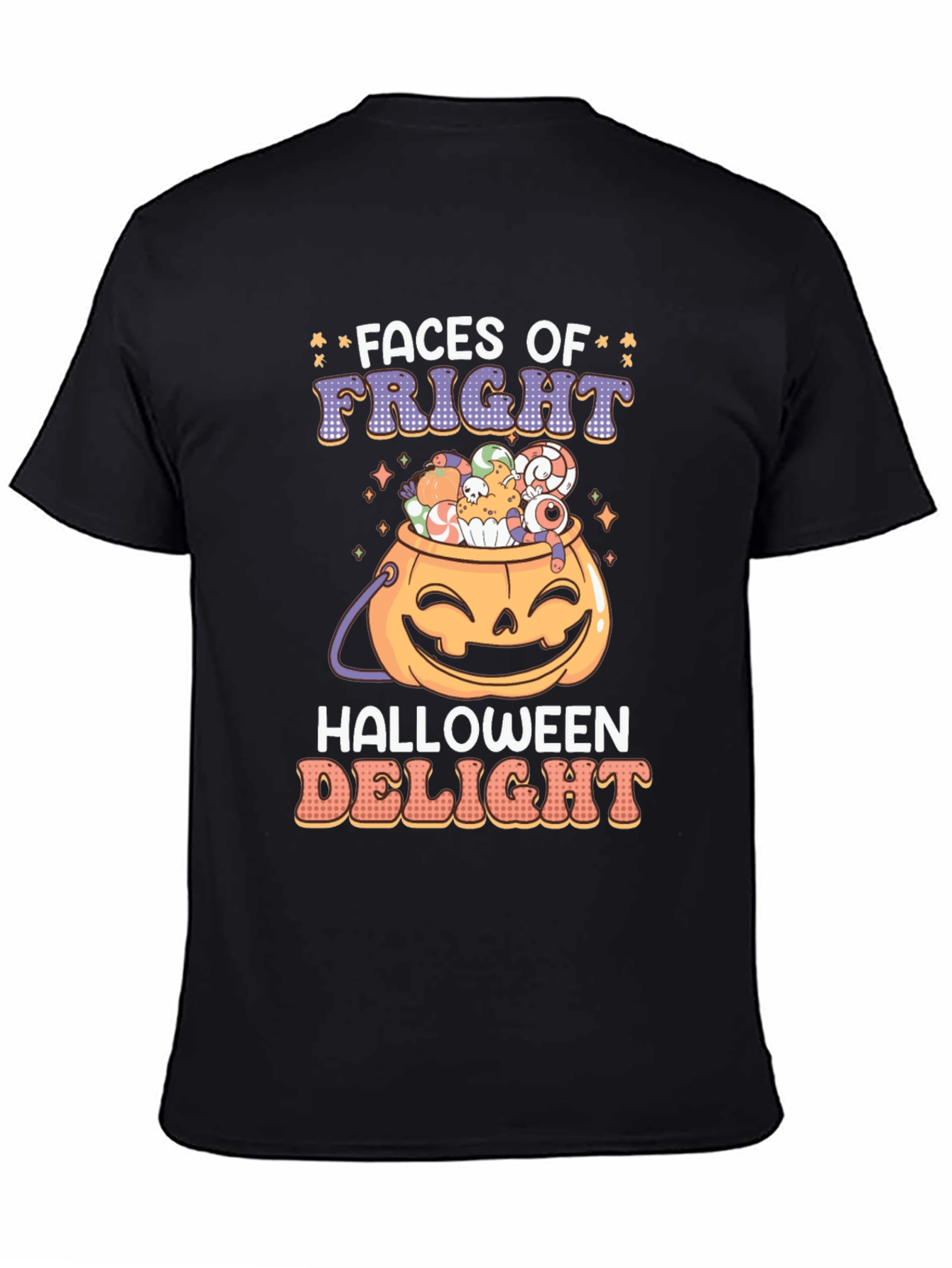 Faces of Fright Halloween Graphic Tee