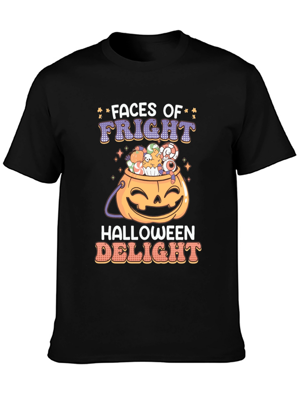 Faces of Fright Halloween Graphic Tee