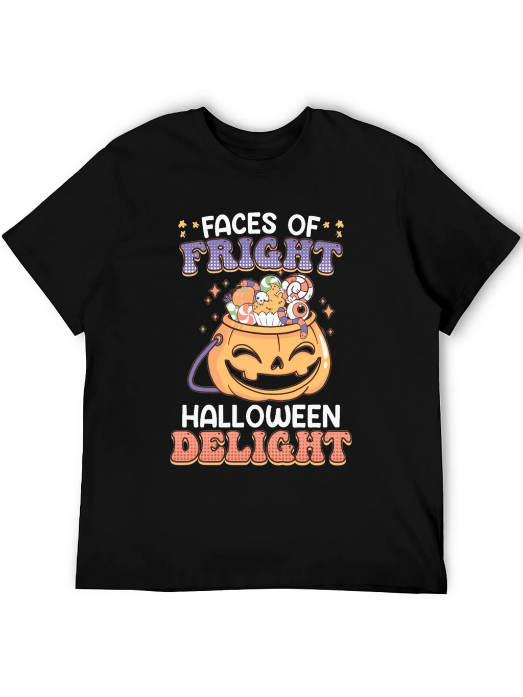 Faces of Fright Halloween Graphic Tee