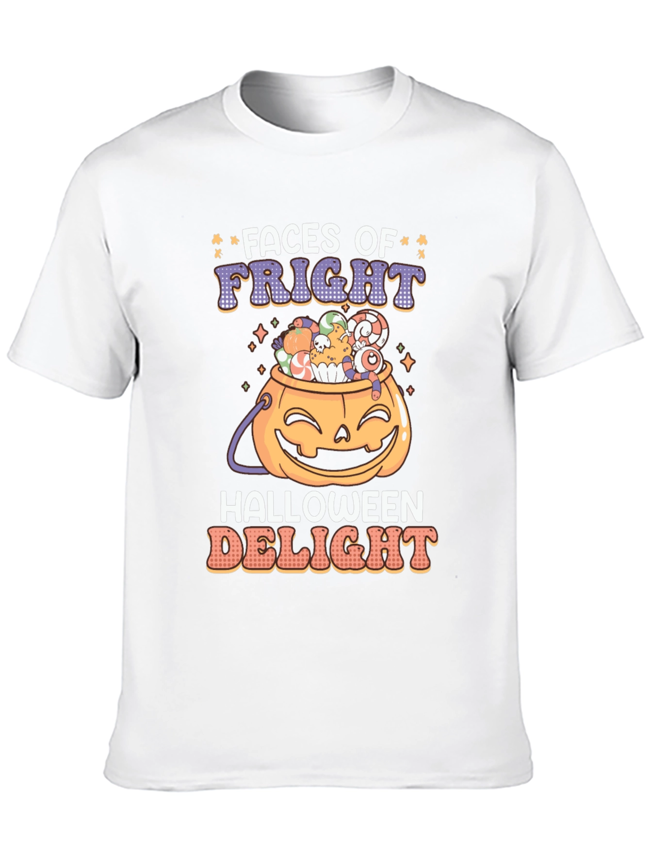 Faces of Fright Halloween Graphic Tee