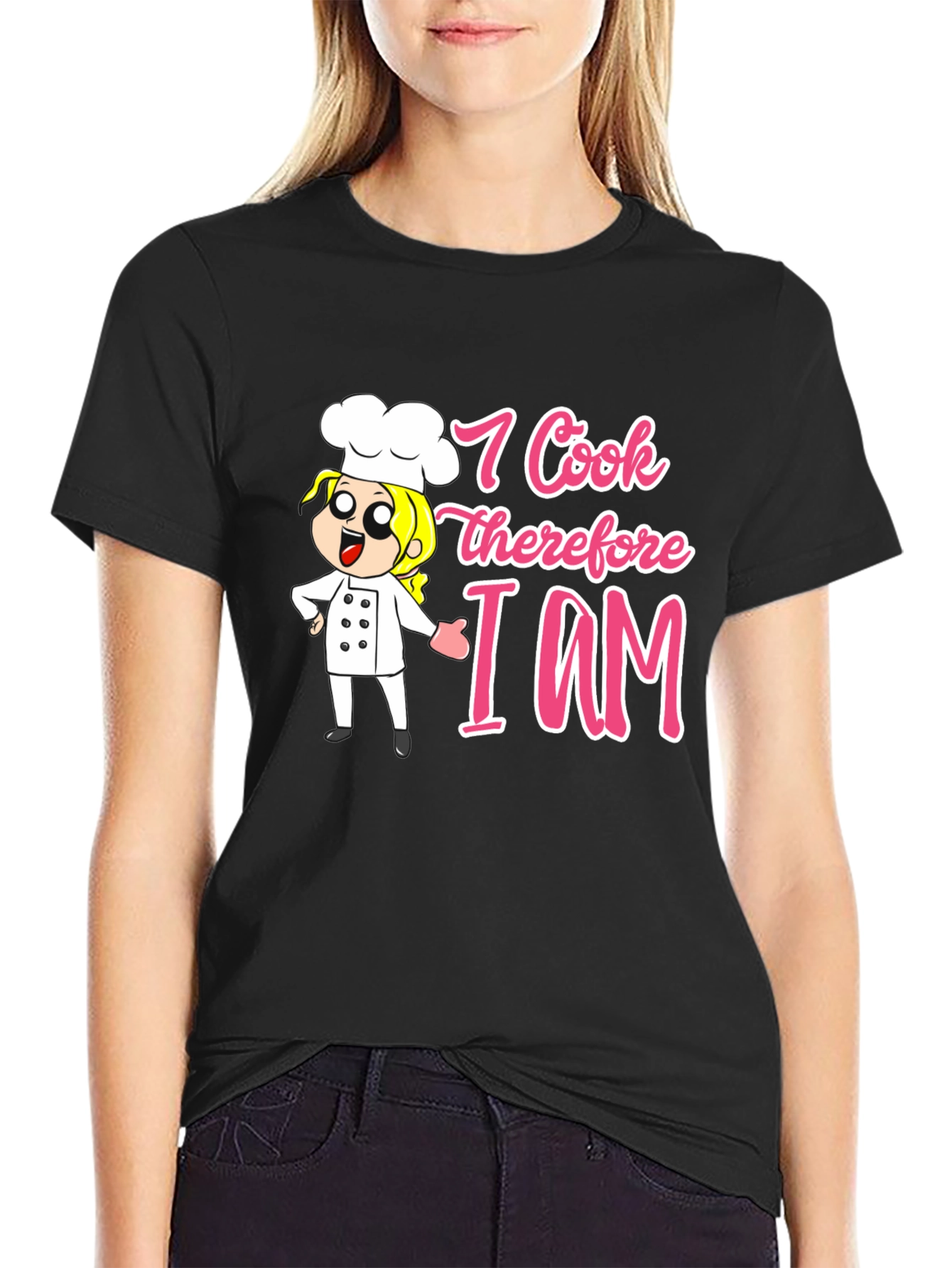 I Cook Therefore I Am T-Shirt Funny Chef Tee