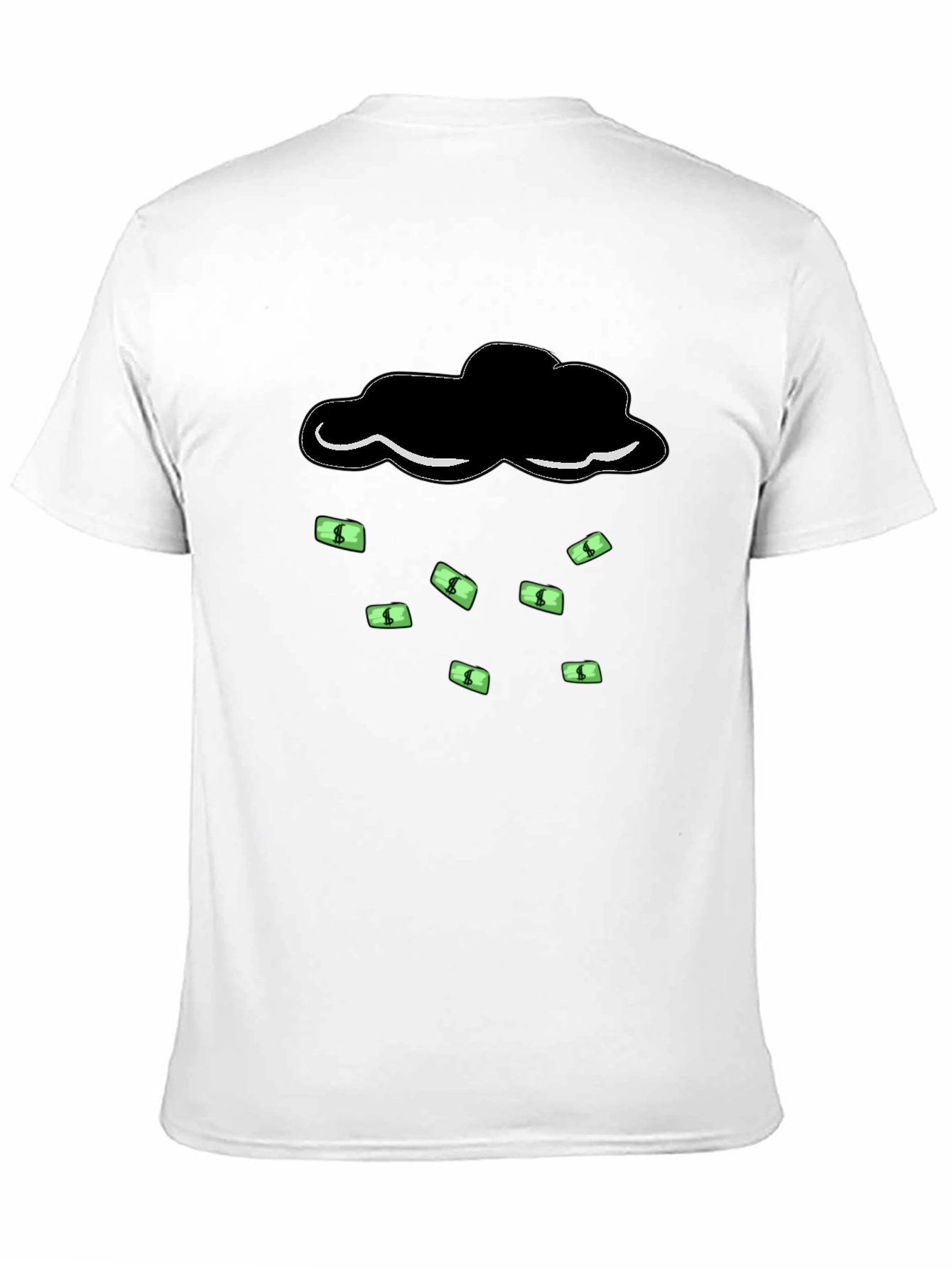 Money Rain Cloud T-Shirt - Black Graphic Tee