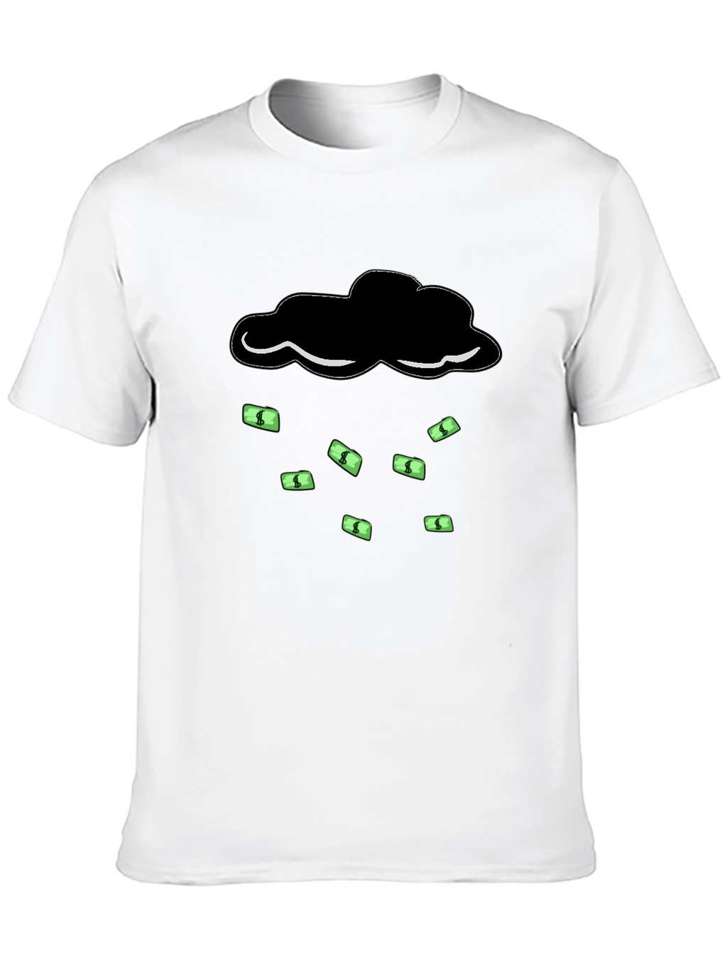 Money Rain Cloud T-Shirt - Black Graphic Tee