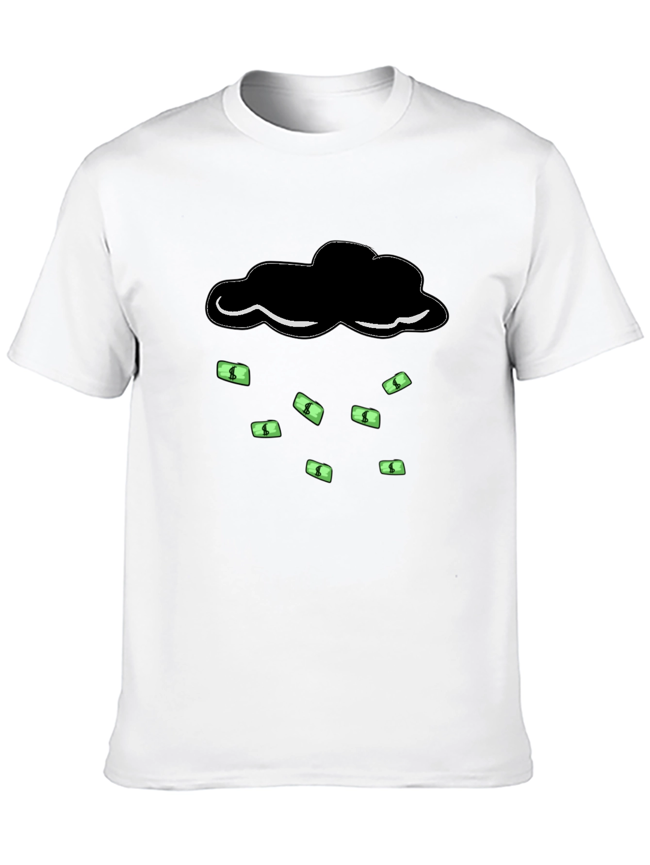 Money Rain Cloud T-Shirt - Black Graphic Tee
