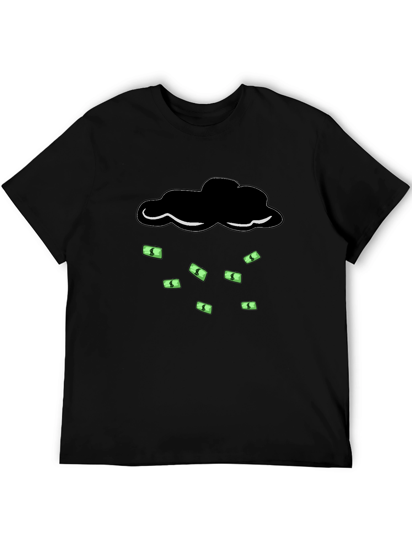 Money Rain Cloud T-Shirt - Black Graphic Tee