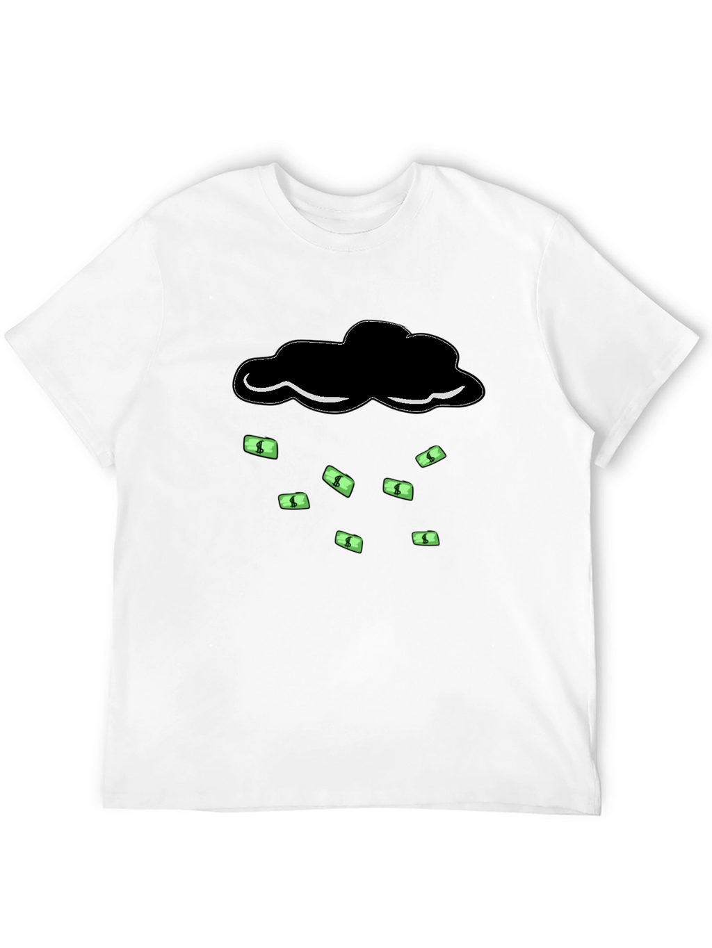 Money Rain Cloud T-Shirt - Black Graphic Tee
