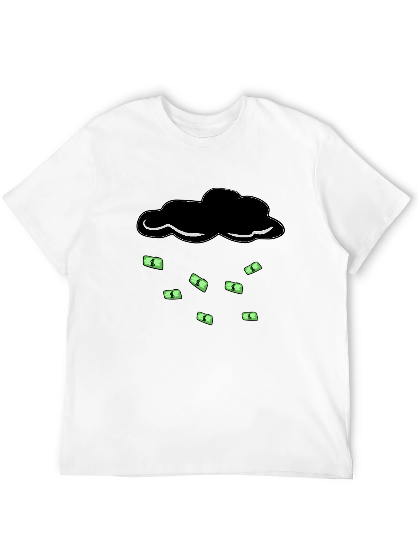 Money Rain Cloud T-Shirt - Black Graphic Tee