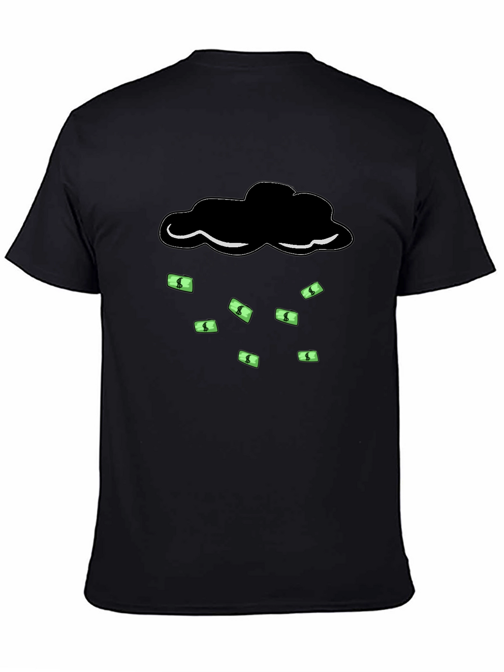 Money Rain Cloud T-Shirt - Black Graphic Tee
