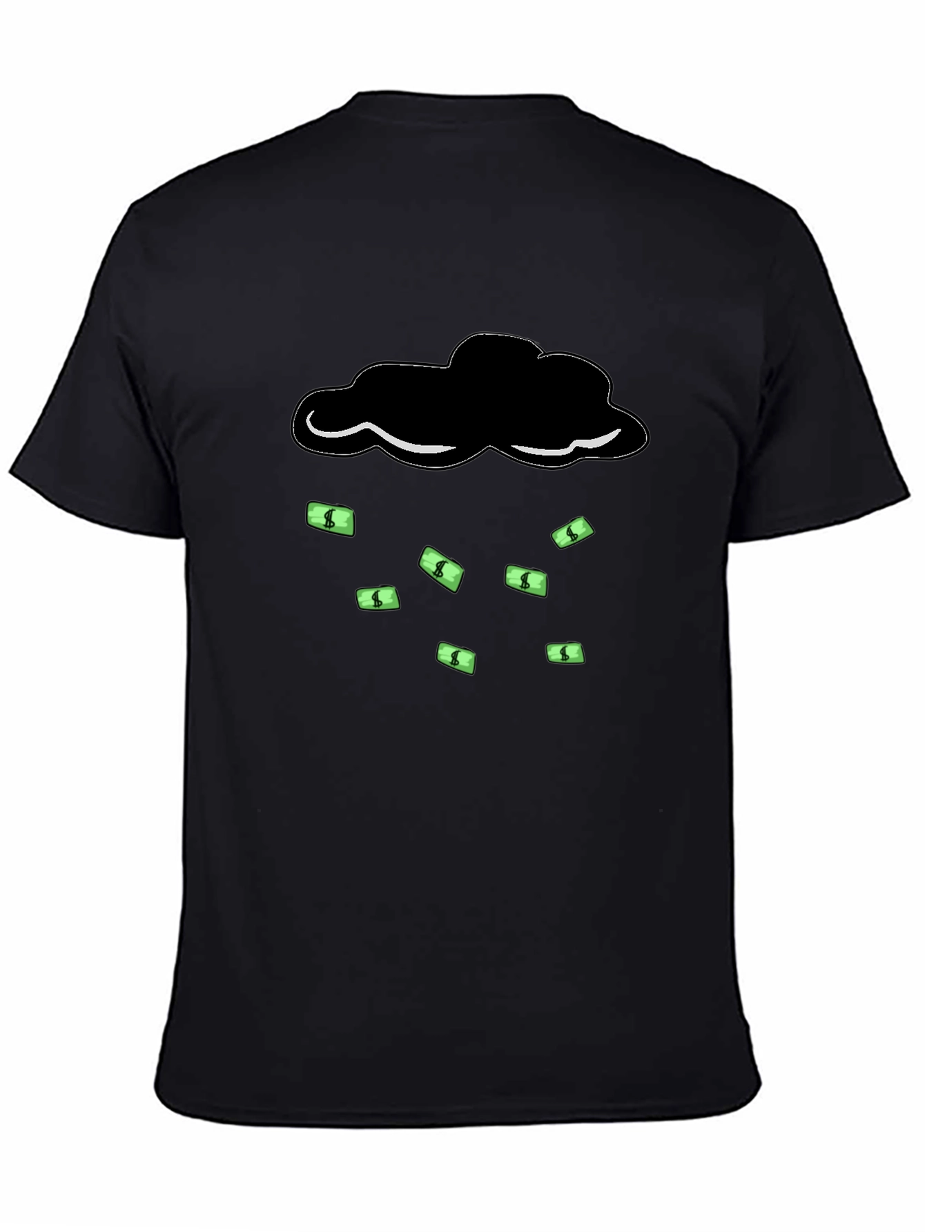 Money Rain Cloud T-Shirt - Black Graphic Tee