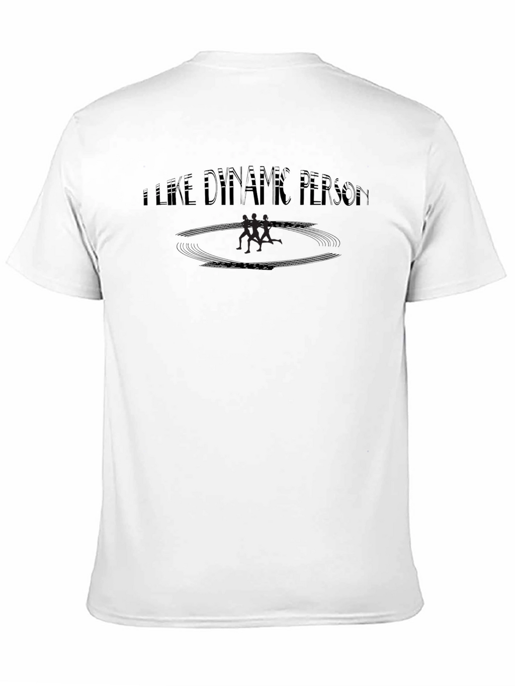 I Like Dynamic Person Black Graphic Tee
