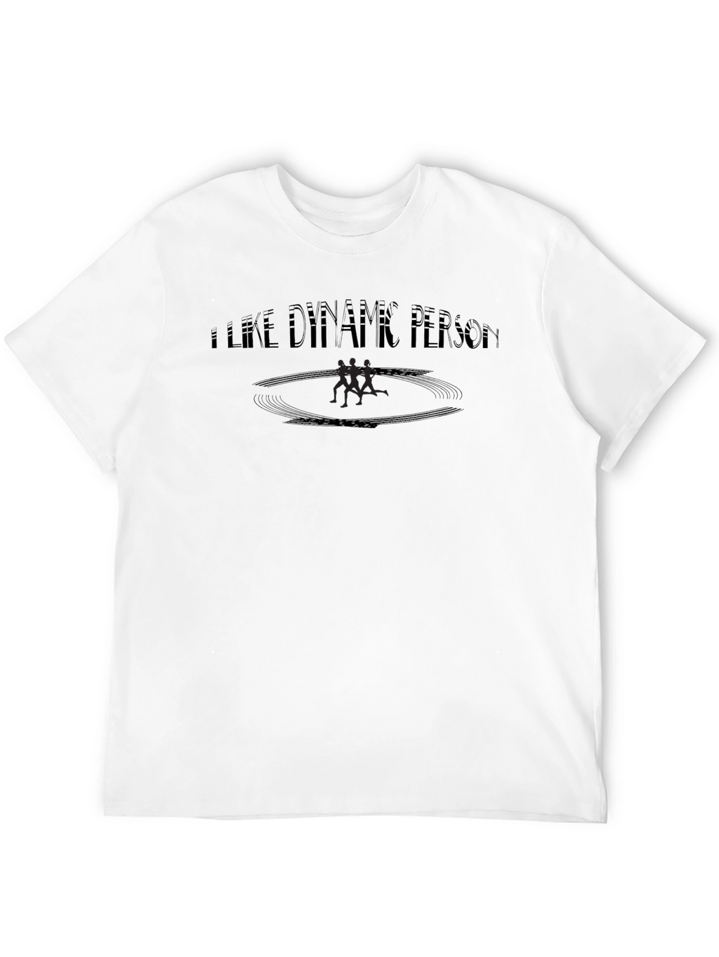I Like Dynamic Person Black Graphic Tee