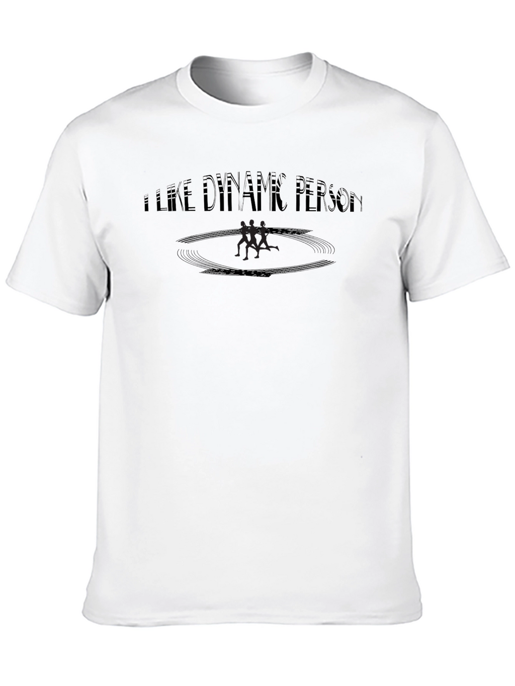 I Like Dynamic Person Black Graphic Tee
