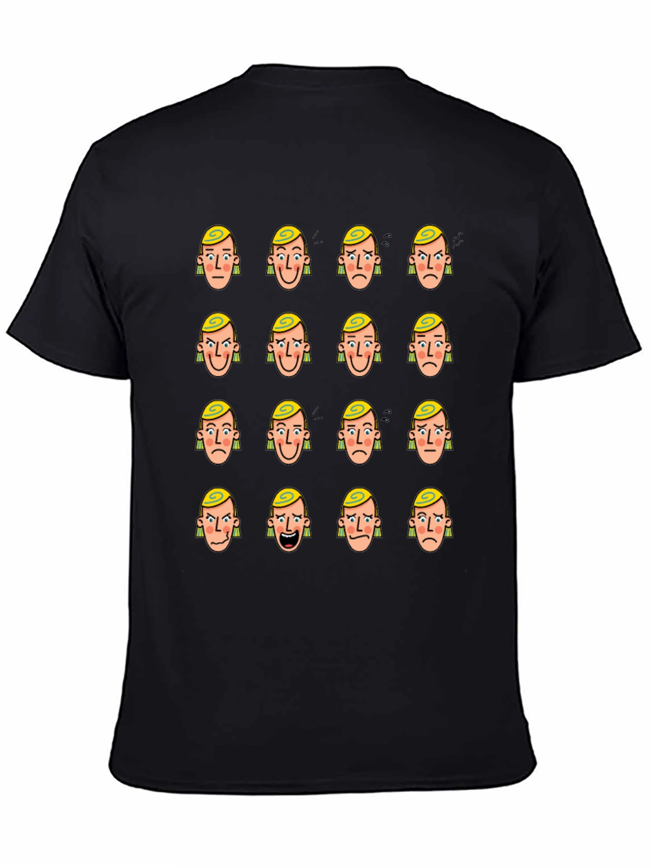 Mood Faces Graphic T-Shirt - Express Yourself!
