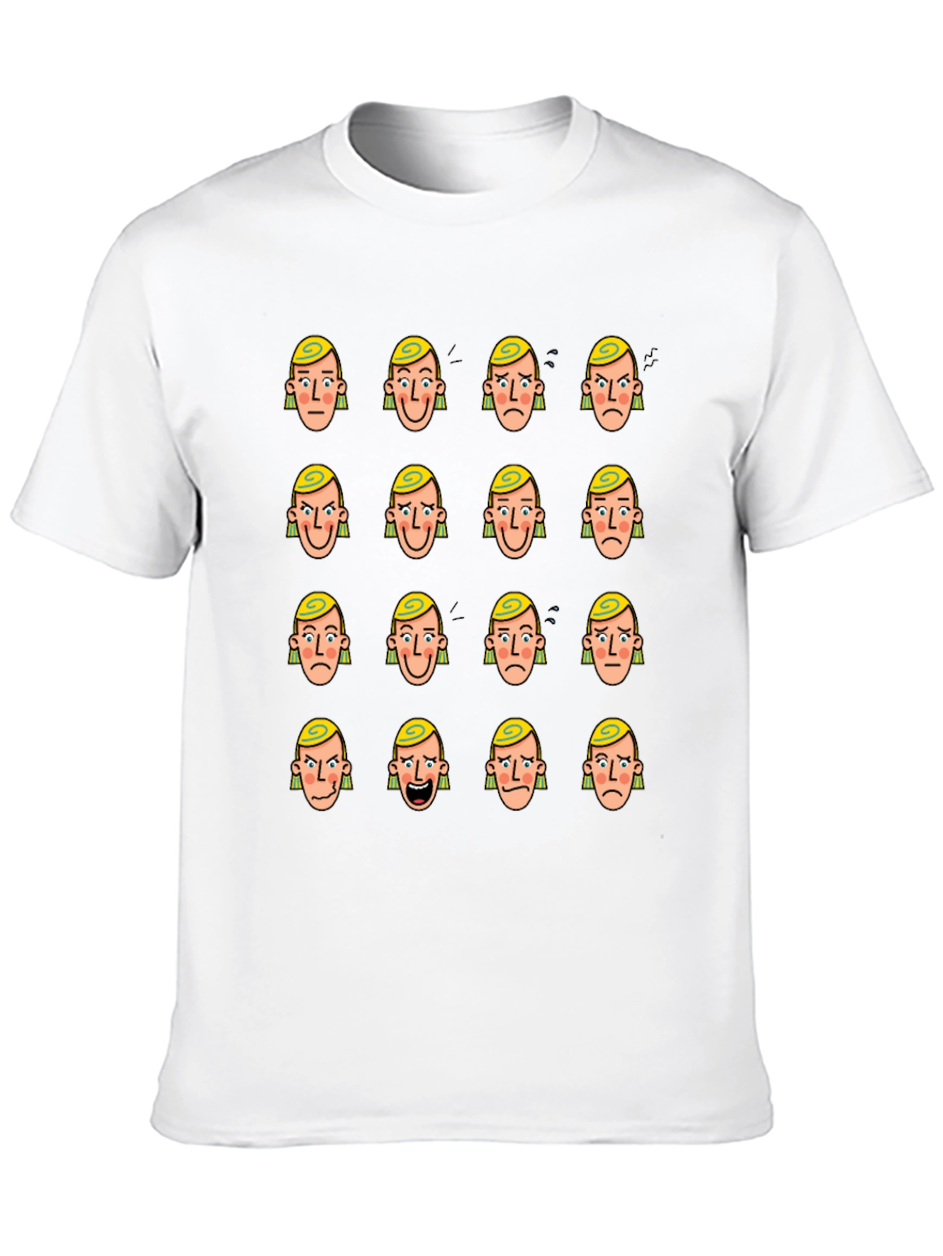 Mood Faces Graphic T-Shirt - Express Yourself!