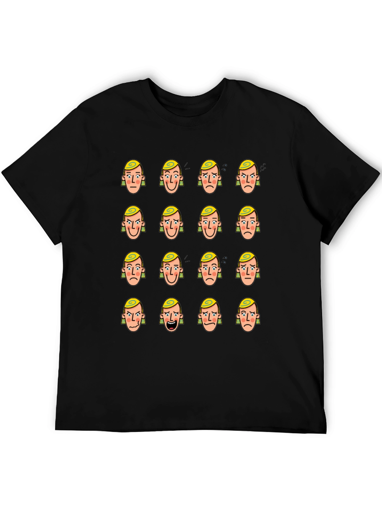 Mood Faces Graphic T-Shirt - Express Yourself!