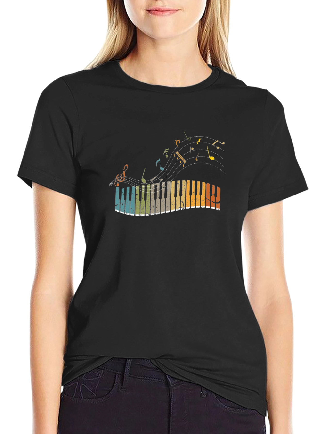 Retro Piano Music T-Shirt