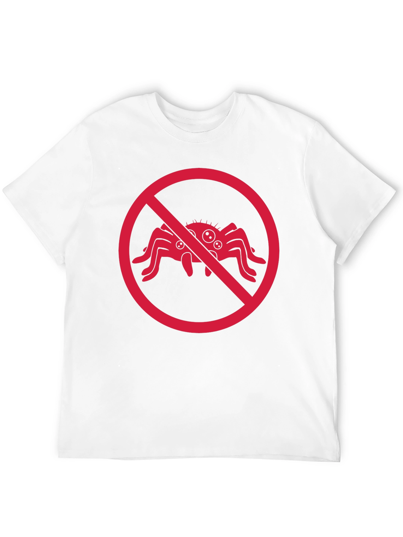 No Spiders T-Shirt - Insect Humor Tee