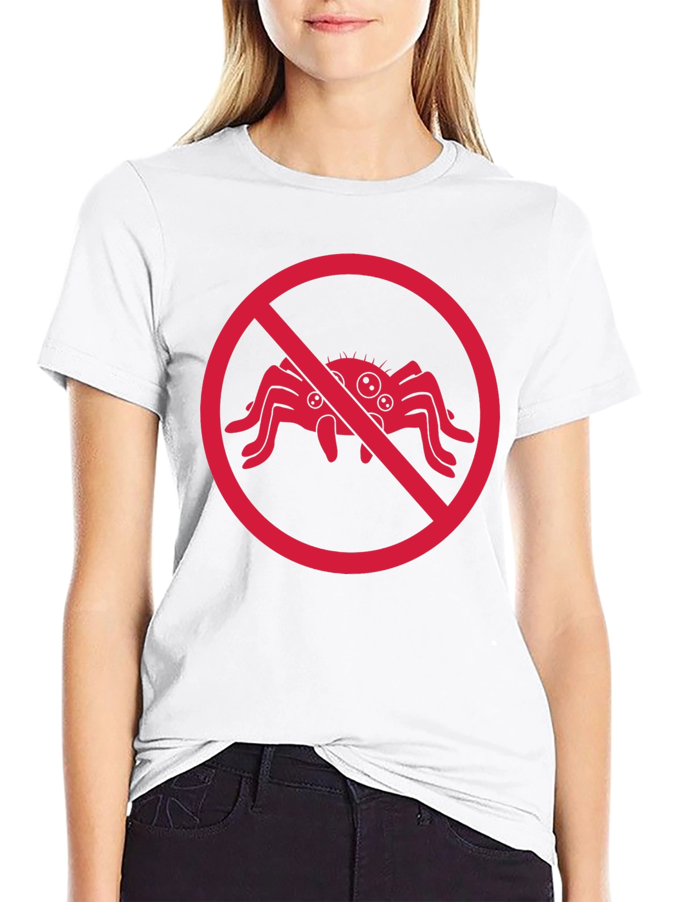 No Spiders T-Shirt - Insect Humor Tee