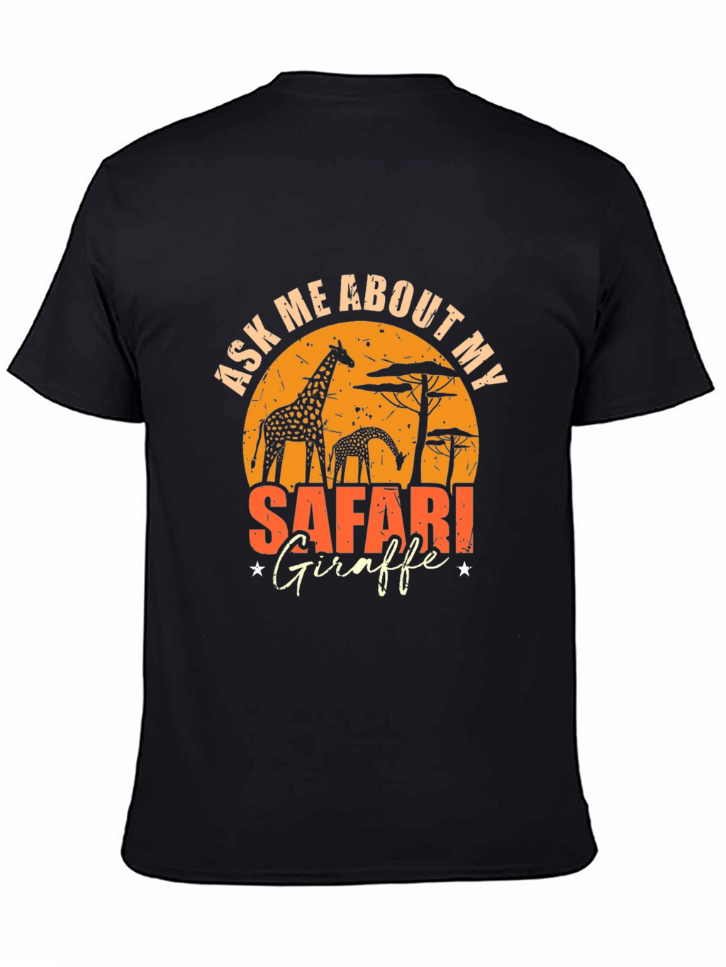 Safari Giraffe Graphic T-Shirt