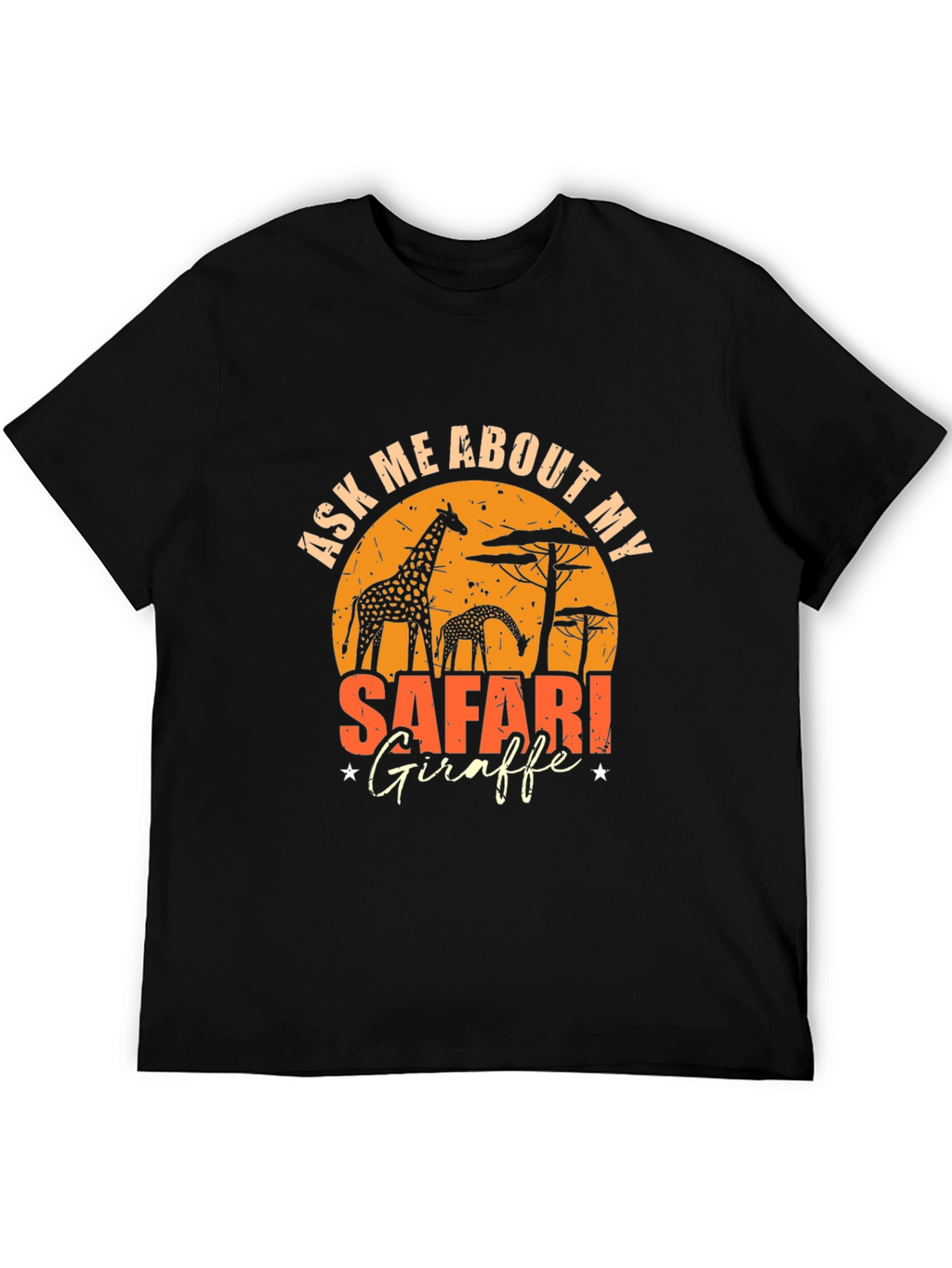 Safari Giraffe Graphic T-Shirt