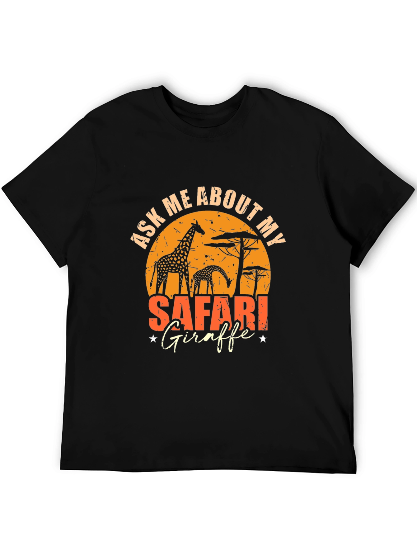 Safari Giraffe Graphic T-Shirt